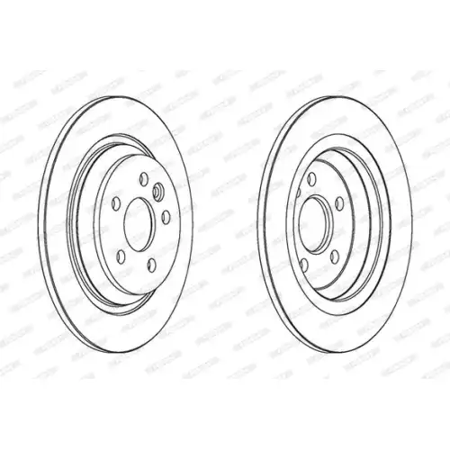 FERODO Arka Fren Diski DDF1720C