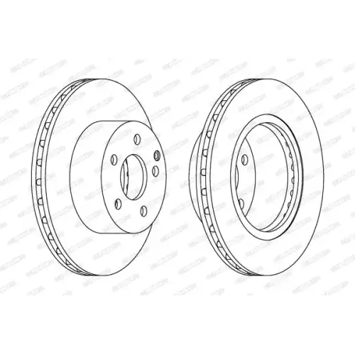FERODO Ön Fren Diski [288 /25 224Mm] DDF1688
