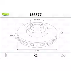 VALEO Ön Fren Diski 186877