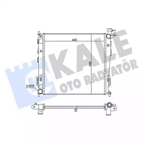 KALE Motor Su Radyatörü 341960