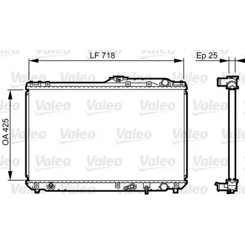 VALEO Motor Su Radyatörü 731684