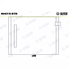 GLYCO Eksantrik Yatak N147/5 STD