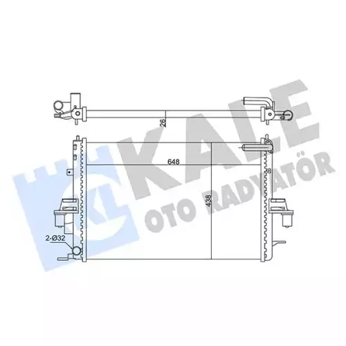 KALE Motor Su Radyatörü 345955