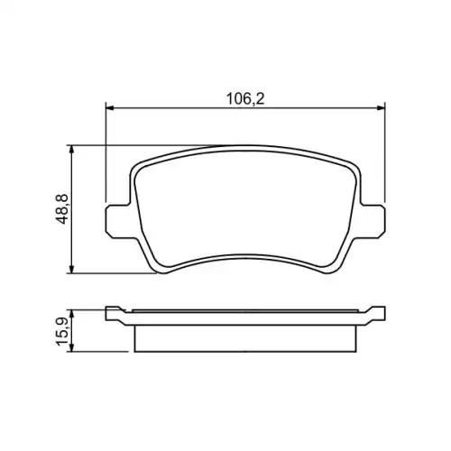 BOSCH Arka Fren Balatası Tk 0986494248