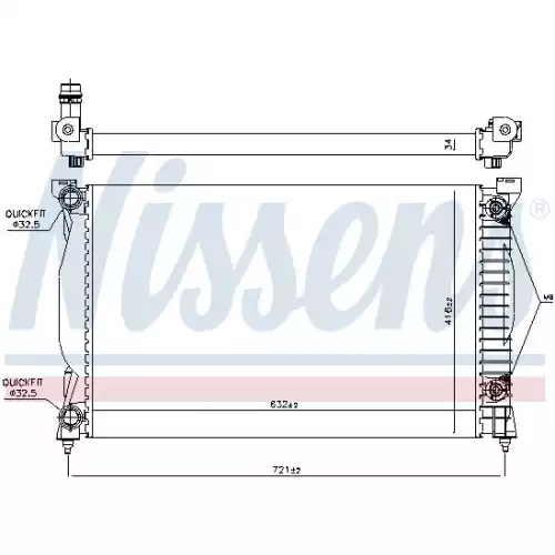 NISSENS Motor Su Radyatörü 60305A