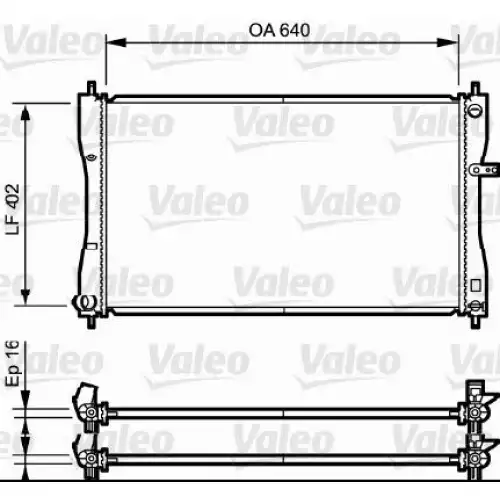 VALEO Motor Su Radyatörü 735056