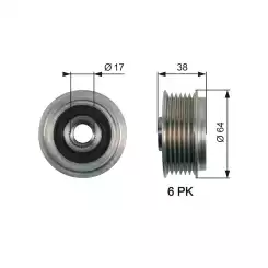 GATES Alternatör Kasnağı OAP7165