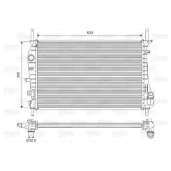 VALEO Motor Su Radyatörü 735048