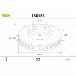 VALEO Fren Diski Ön Takım 186153