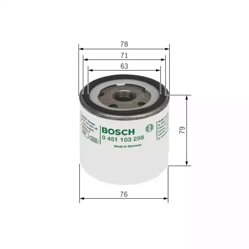 BOSCH Yağ Filtre 0451103298