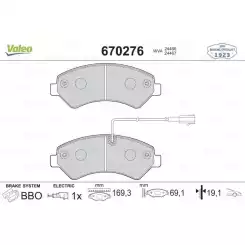 VALEO Ön Fren Balatası Tk 670276