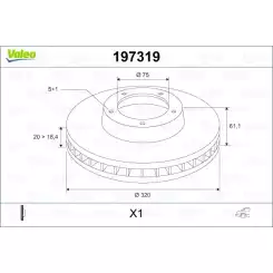 VALEO Arka Fren Diski Takım 197319