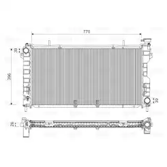 VALEO Motor Su Radyatörü 732757