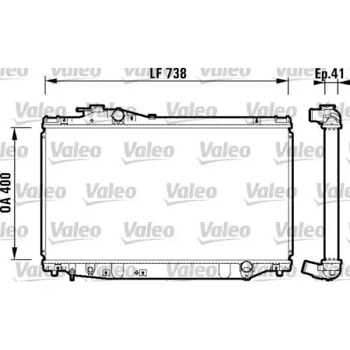 VALEO Motor Su Radyatörü 734174