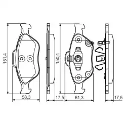 BOSCH Ön Fren Balatası Tk 0986495093