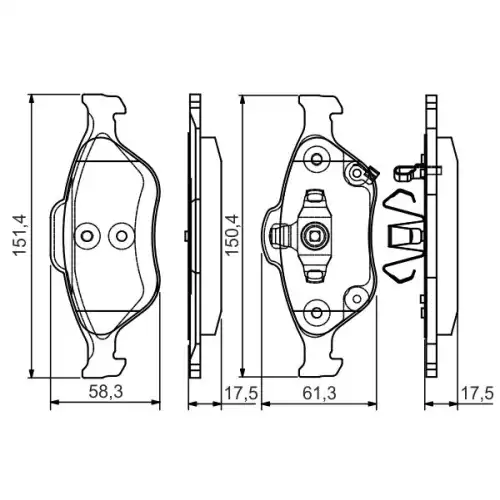 BOSCH Ön Fren Balatası Tk 0986495093