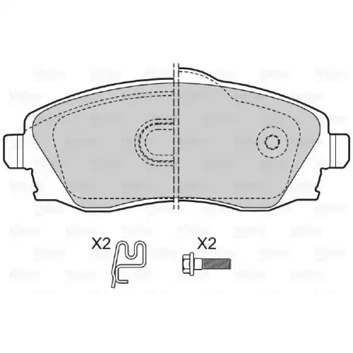 VALEO Ön Fren Balatası Tk 598456