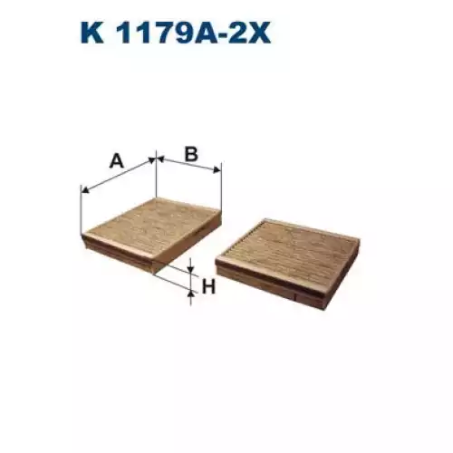 FILTRON Polen Filtre Karbonlu K1179A-2x