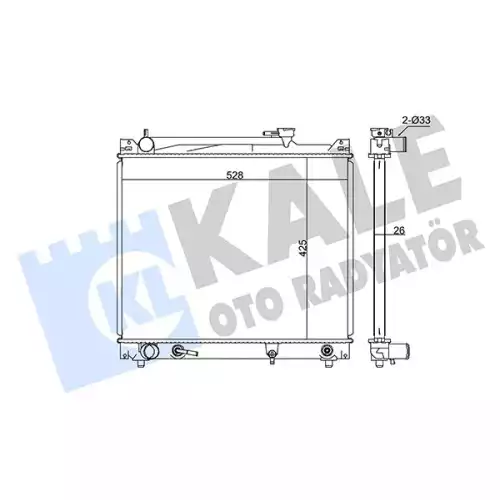 KALE Motor Su Radyatörü 365200