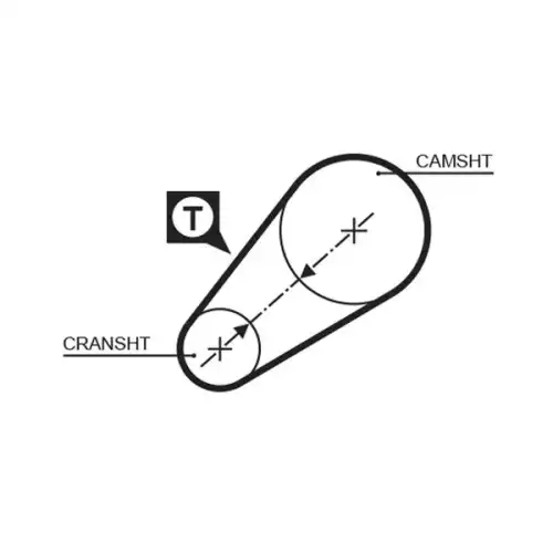 GATES Eksantrik Triger Kayışı 054-190 5014