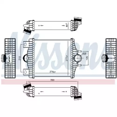 NISSENS Turbo İntercooler Radyatörü 961427