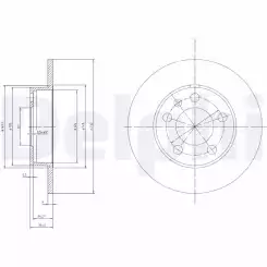 DELPHI Arka Fren Diski BG3034