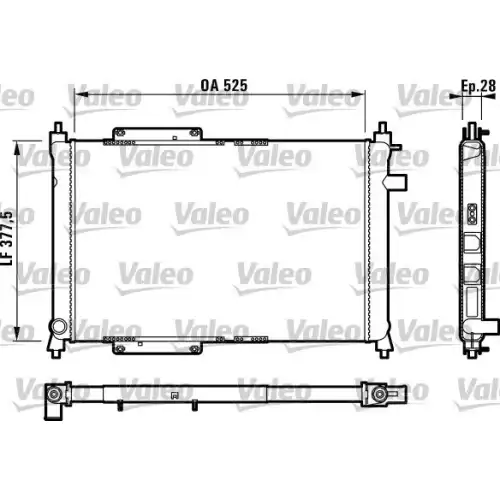 VALEO Motor Su Radyatörü Manuel Klimalı 731818