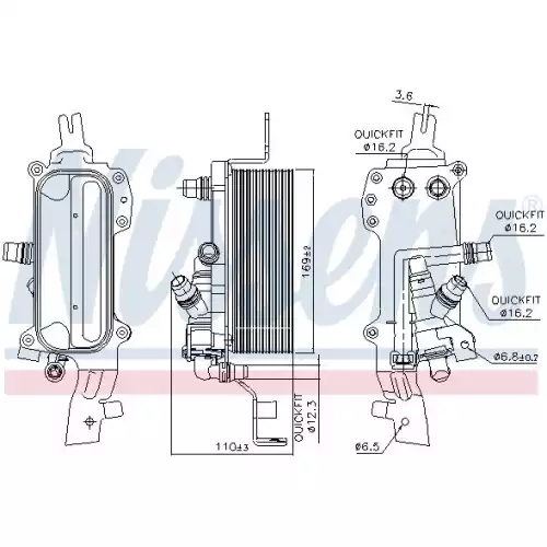 NISSENS Motor Yağ Radyatörü 90838