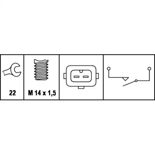 HELLA Geri Vites Müşürü 6ZF008621161