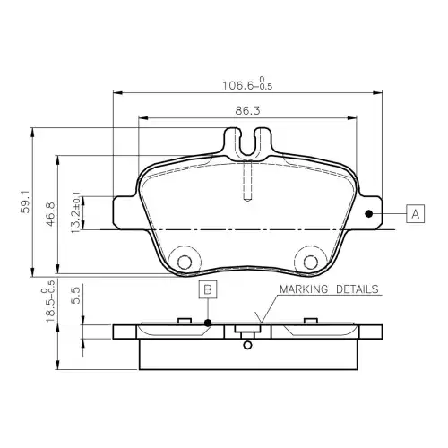 BOSCH Arka Fren Balatası 0986TB3145