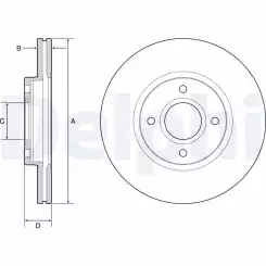 DELPHI Ön Fren Diski Takım BG4569C