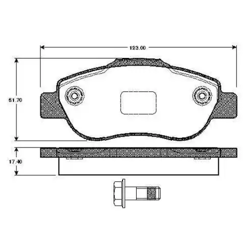 BOSCH Ön Fren Balatası 0986TB2879