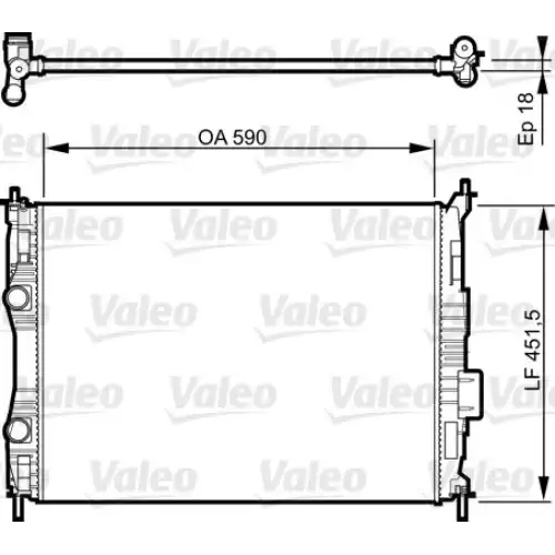 VALEO Motor Su Radyatörü 735283