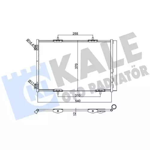 KALE Klima Radyatörü Kondanser 385400