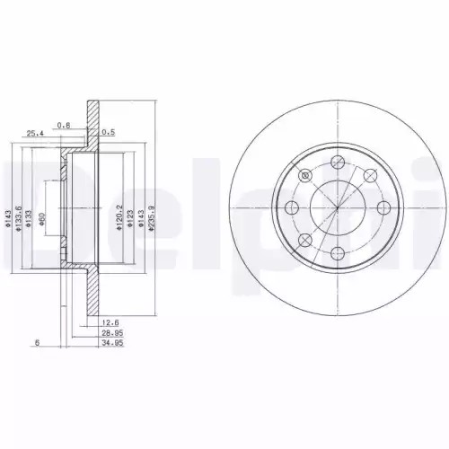 DELPHI Ön Fren Diski BG2148