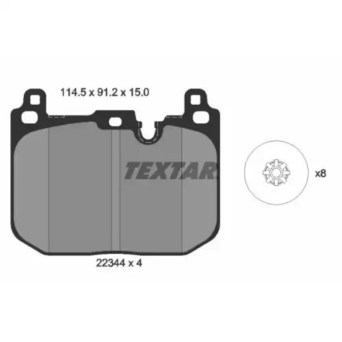 TEXTAR Ön Fren Balatası 2234401