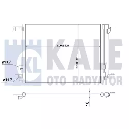 KALE Klima Radyatörü Kondanser 342405