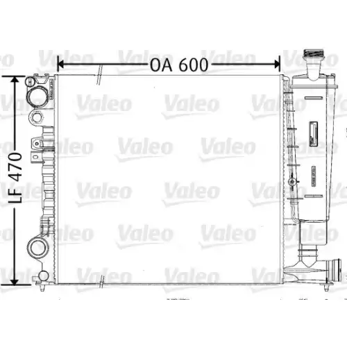 VALEO Motor Su Radyatörü 731165