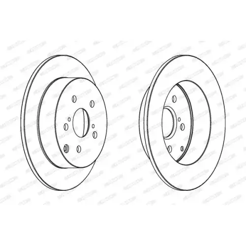 FERODO Arka Fren Diski Düz 258 4Mm DDF1419