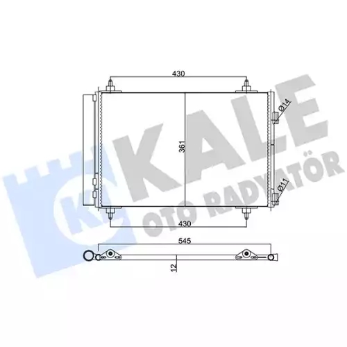 KALE Klima Radyatörü Kondanser 377900