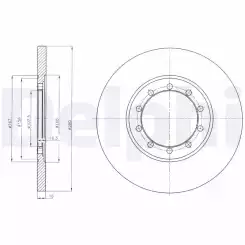 DELPHI Arka Fren Diski (A.Ceker) (280Mm) BG4075