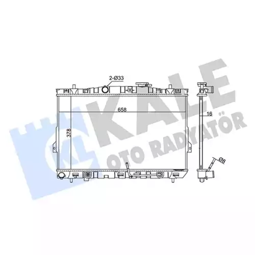 KALE Motor Su Radyatörü 357800