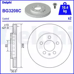 DELPHI Ön Fren Diski Takım BG3208C