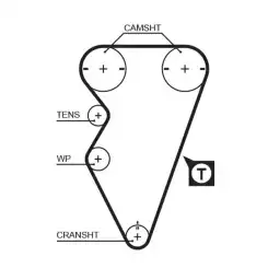 GATES Eksantrik Triger Kayışı 143-230 5238XS