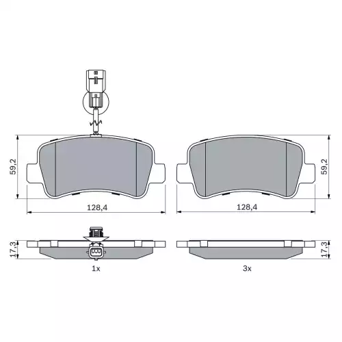 BOSCH Arka Fren Balatası Tk 0986494500