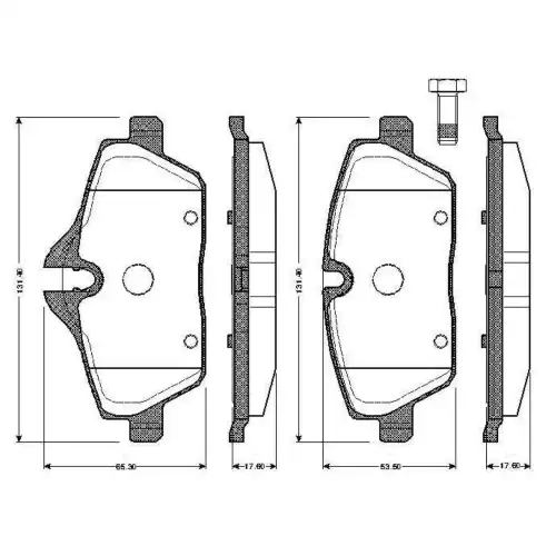 BOSCH Ön Fren Balatası 0986TB2889