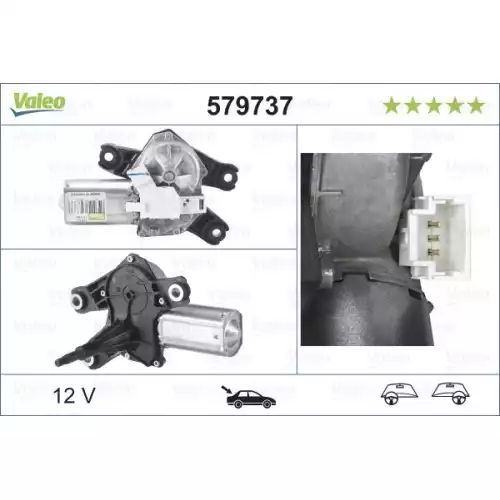 VALEO Arka Cam Silecek Motoru 579737