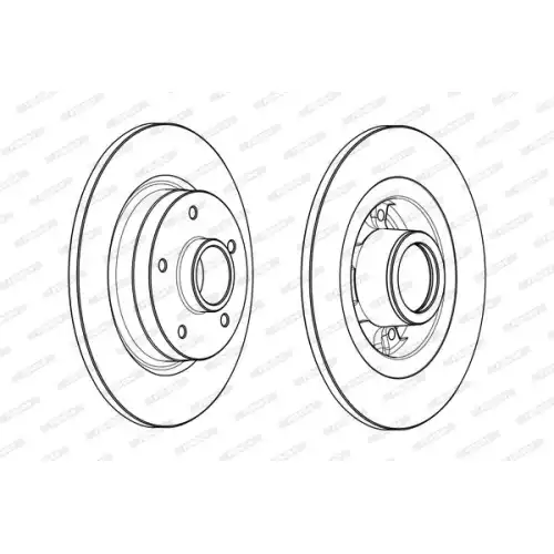 FERODO Arka Fren Diski Rulmanlı 274mm Adet DDF1731-1