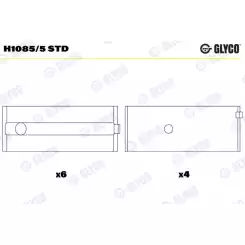 GLYCO Ana Yatak Std H1085/5STD