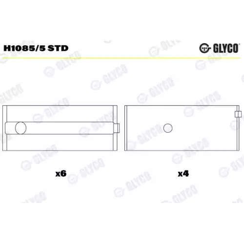 GLYCO Ana Yatak Std H1085/5STD